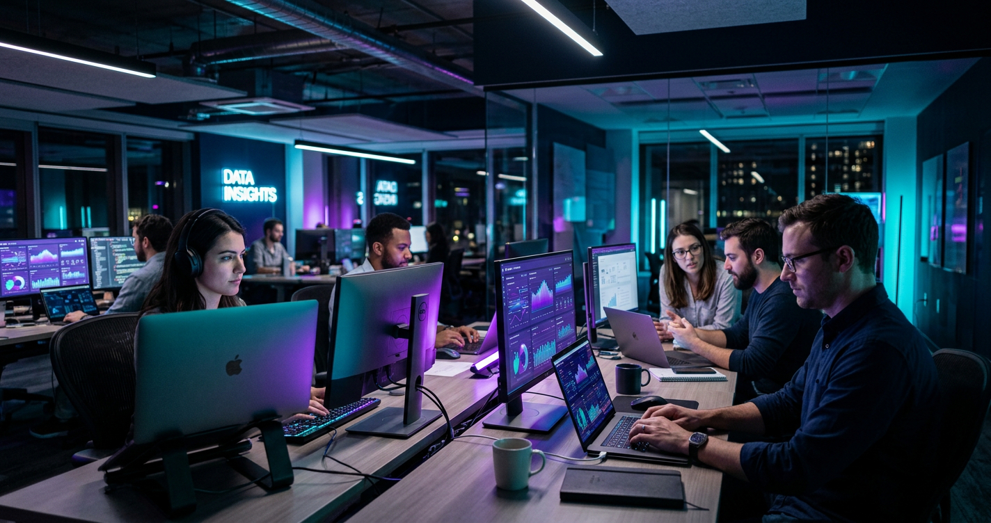 Equipo de agenciaseoia.net trabajando en estrategias de AI-SEO, GEO y AEO